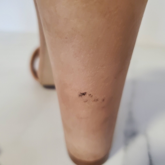 Justfab Makemba Faux Suede Heeled Sandals ankle strap - Picture 8 of 8